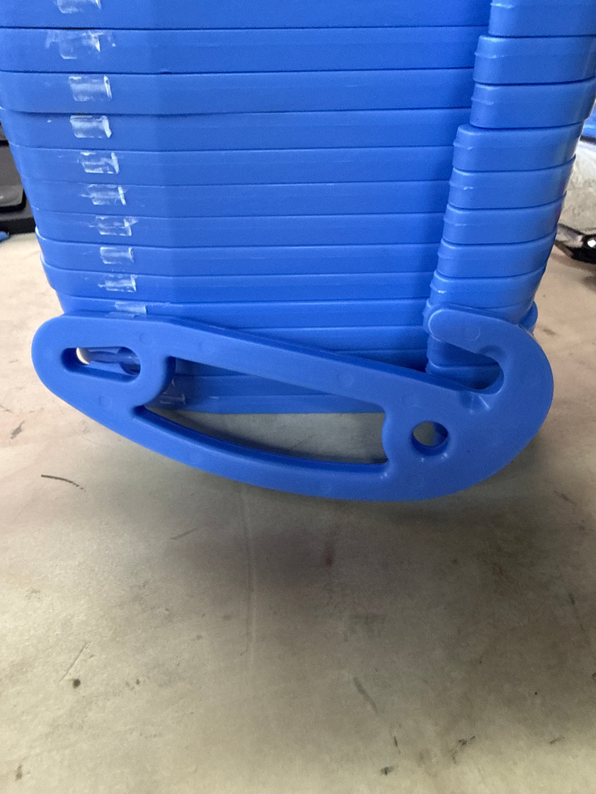 Cull Works FlatStack crab pot door hook, heavy-section impact-resistant polypropylene, molded in Baltimore